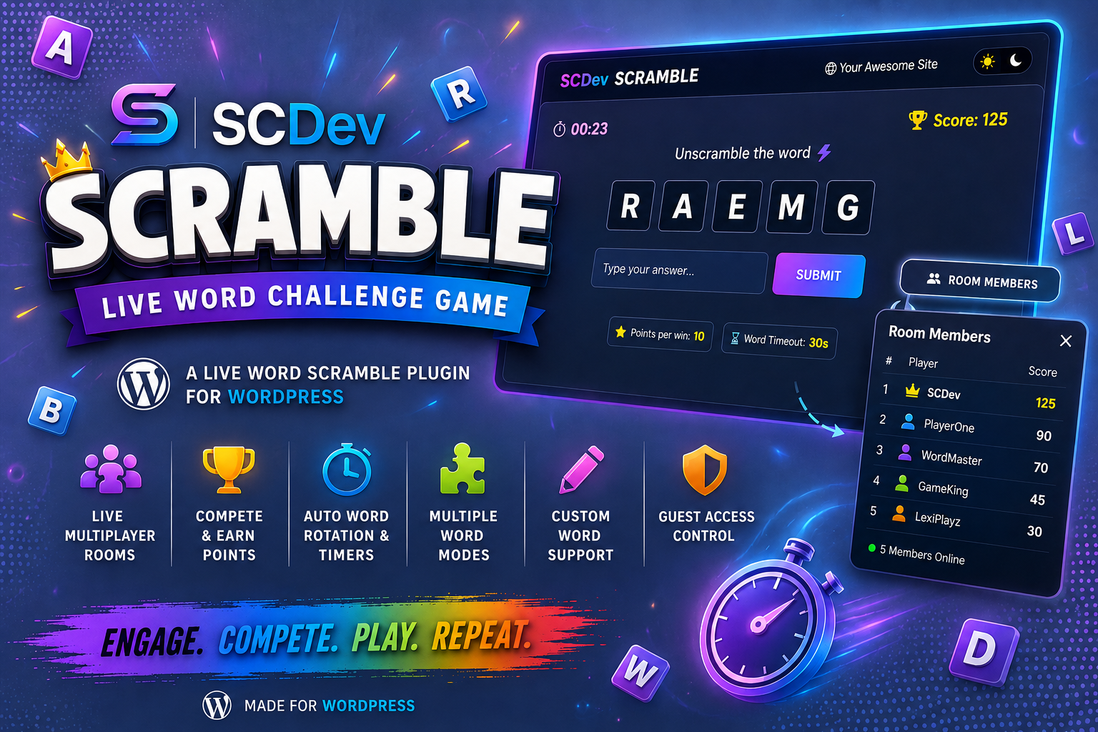 🎮 SCDev Scramble