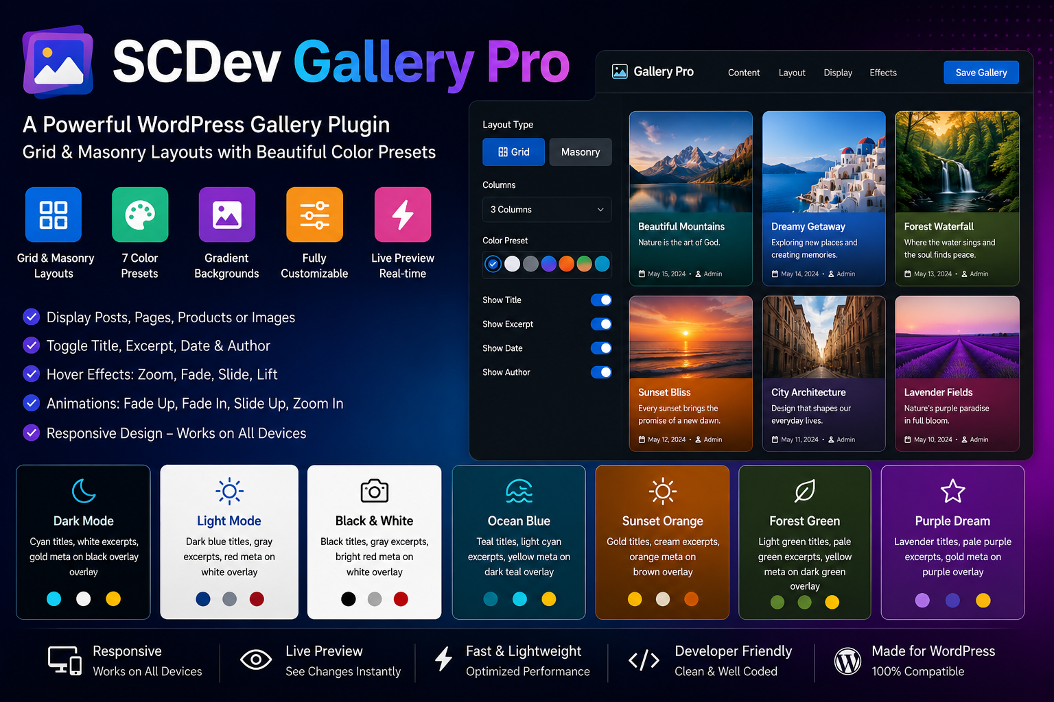SCDev Gallery Pro